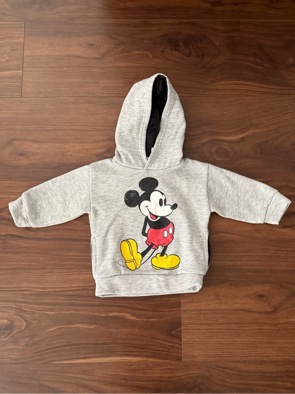Disney Mickey Mouse Gray Hoodie Sweatshirt